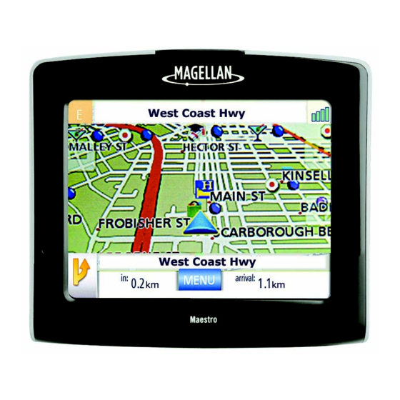 Magellan  Maestro 3250 User Manual