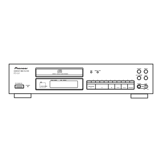 Pioneer PD-117 Service Manual