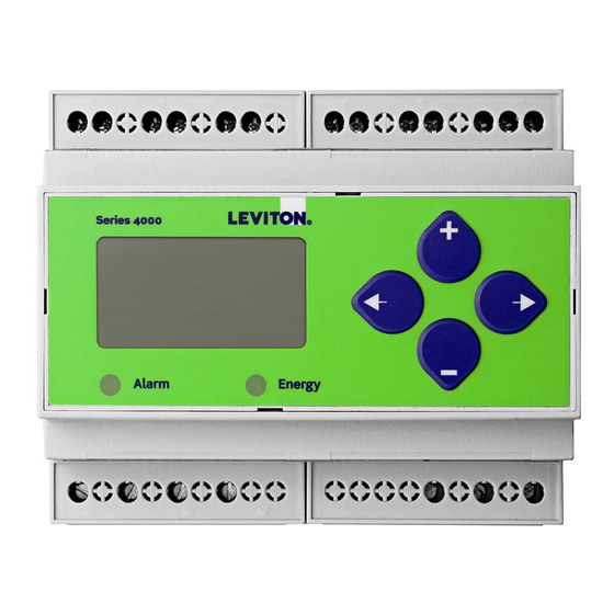 Leviton 4000-R series Quick Install Manual