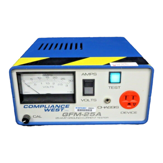 User Manuals: Compliance West GFM-40ac Circuit Tester