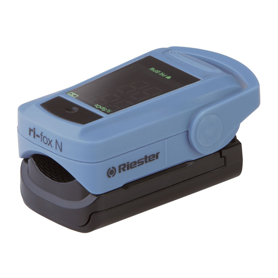 Riester ri-fox N Quick Start Manual