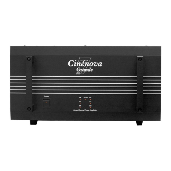 EarthQuake Cinenova Grande BR 7 User Manual