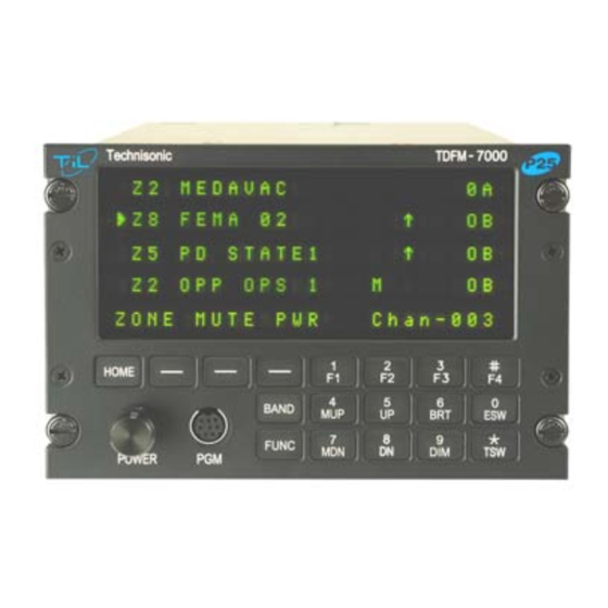 TIL TDFM-7000 Installation And Operating Instructions Manual
