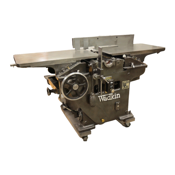 Wadkin RM Planer Spare Parts & Service
