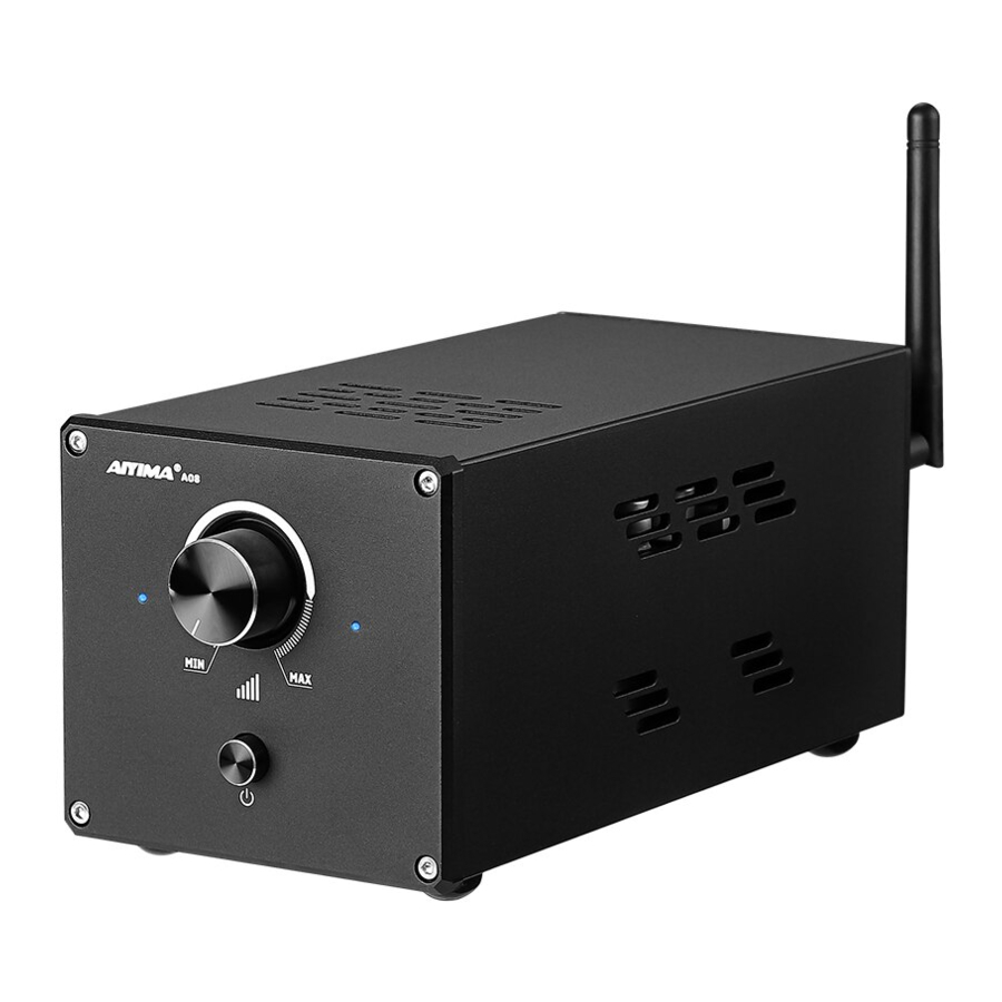 AIYIMA A08 Bluetooth 5.0 2.0 Channel Power Amplifier Manual