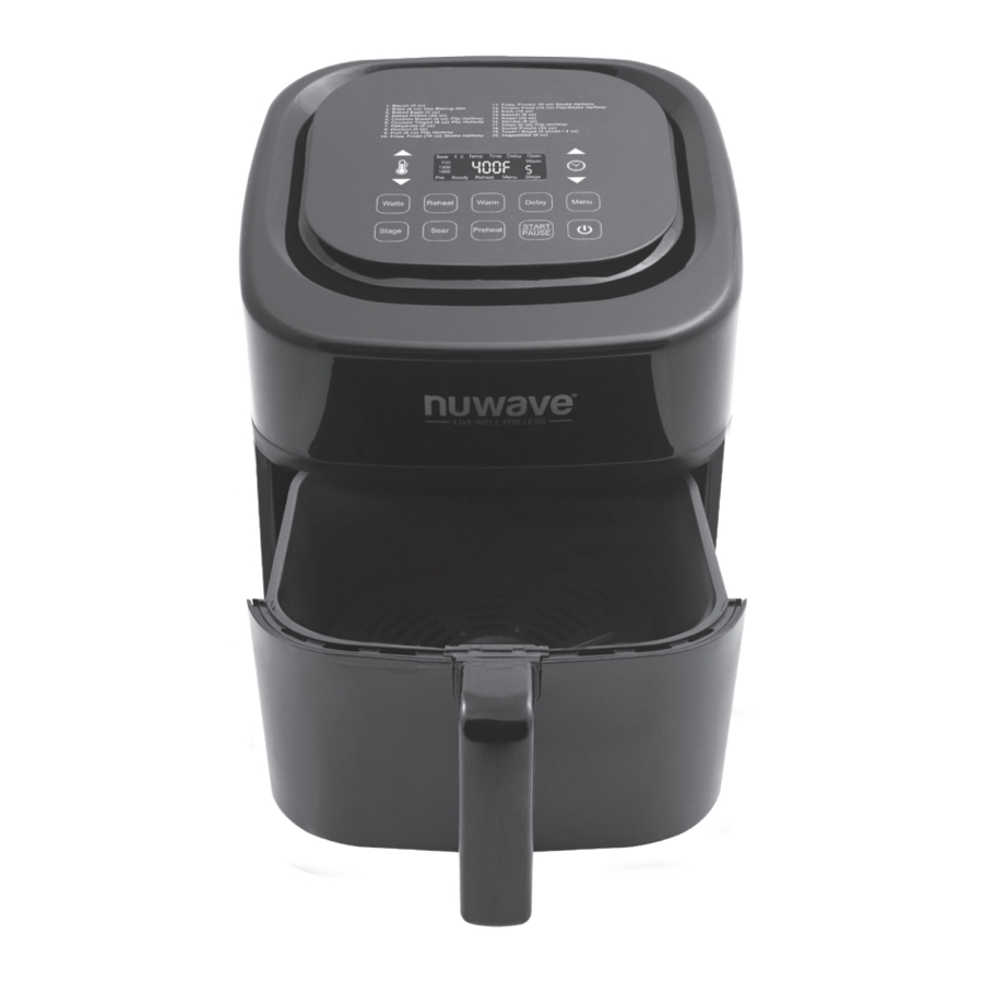 NuWave Brio 7.25Q Digital Air Fryer 6Qt Manual ManualsLib
