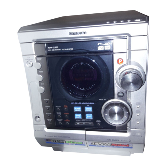 Samsung MAX-ZJ650 Instruction Manual