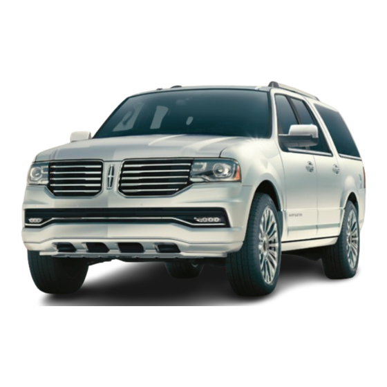 Lincoln NAVIGATOR Quick Reference Manual