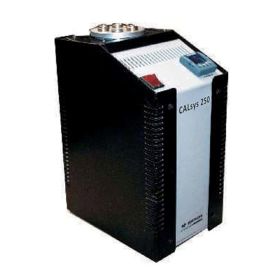Tempsens CALsys 250 User Manual