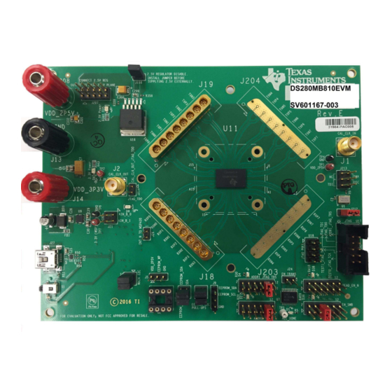 Texas Instruments DS280MB810EVM User Manual