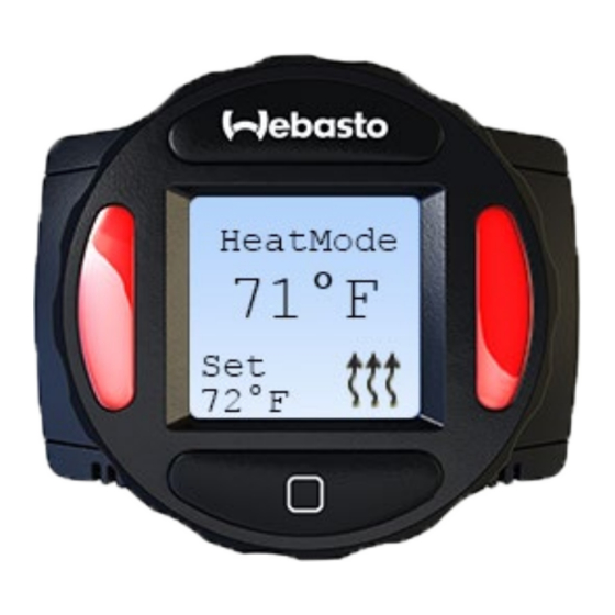 Webasto SmarTemp Control 3.0 Installation & Operation Instructions