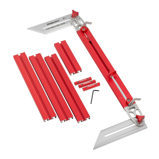 Woodpeckers STAIR TREAD & SHELF GAUGE Owner's Manual