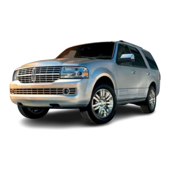 Lincoln Navigator Quick Reference Manual