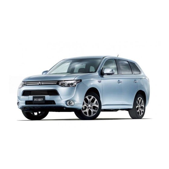 Mitsubishi Outlander Plug-in hybrid Quick Manual