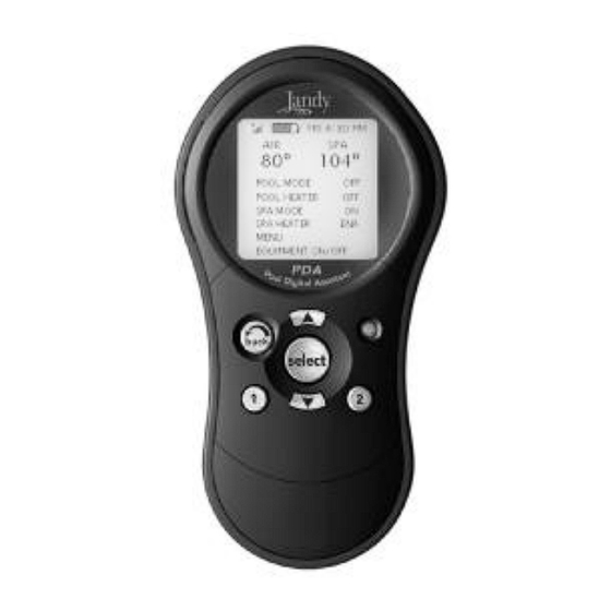 User Manuals: Jandy RS-PS6 Pool Control System