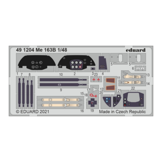 Eduard Me 163B Assembly Instructions