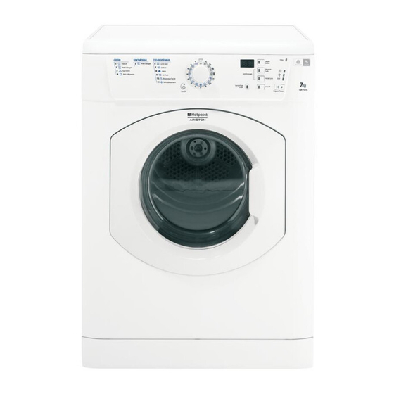 Hotpoint Ariston TVF751X Instruction Booklet
