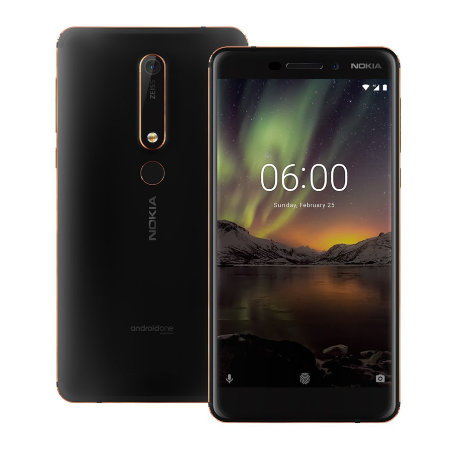 Nokia 6.1, TA-1068, TA-1050, TA-1043, TA-1016, TA-1045 Manual