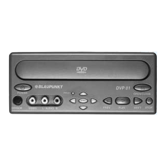 Blaupunkt DVP 01 Operating Instructions Manual