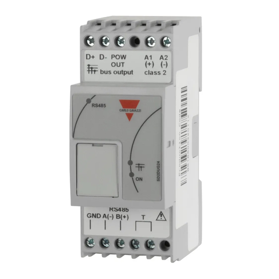 CARLO GAVAZZI SD2DUG24 Software Manual