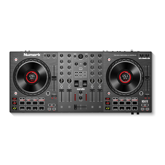 Serato DJ LITE Numark NS4FX Quick Start Manual