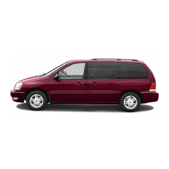 Ford 2004 Freestar Quick Reference Manual