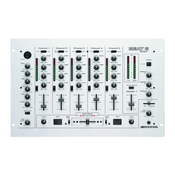 JB Systems beat 6 mk2 Operation Manual