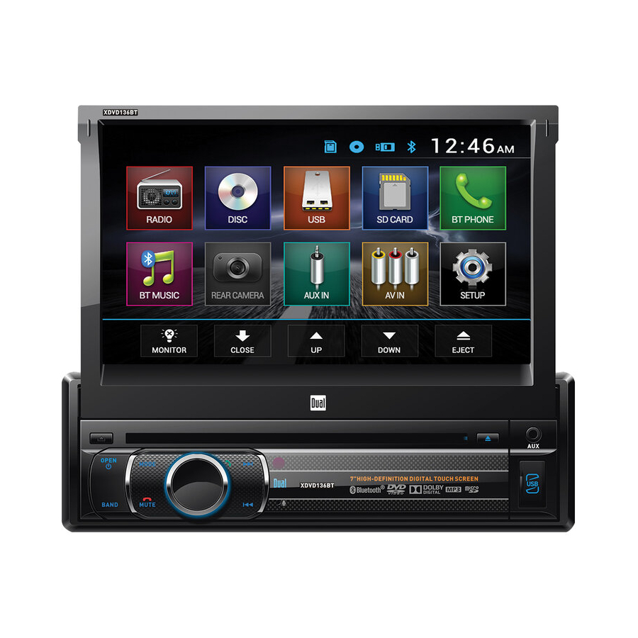 Dual XDVD136BT Quick Start Manual