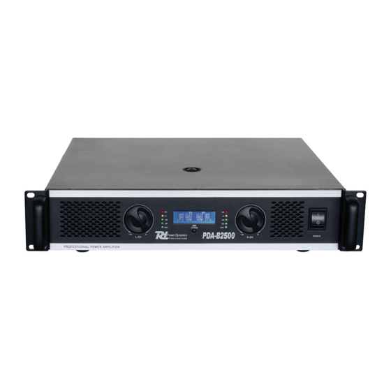 Power Dynamics PDA-B2500 Manual