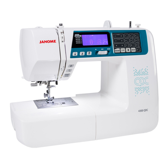 Janome 4300QDC Instruction Book