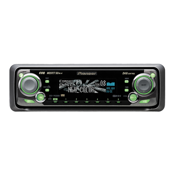 Pioneer DEH-P6500 Installation Manual