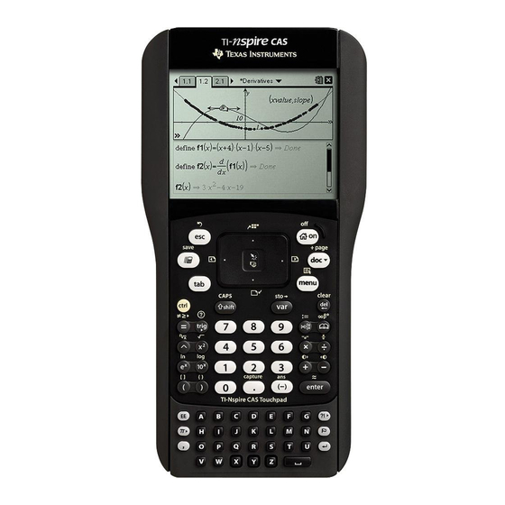 Texas Instruments TI-nSpire CAS Getting Started
