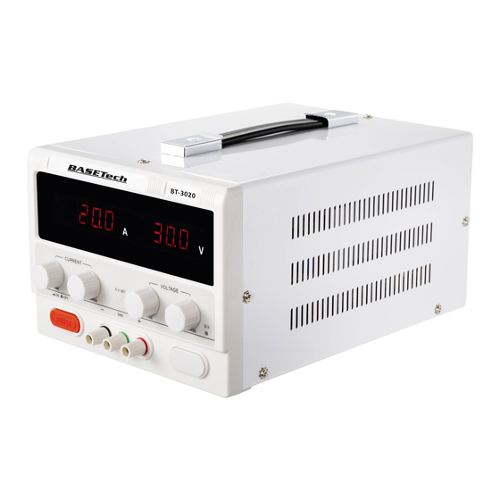 BASETech BT-3020 Operating Instructions Manual