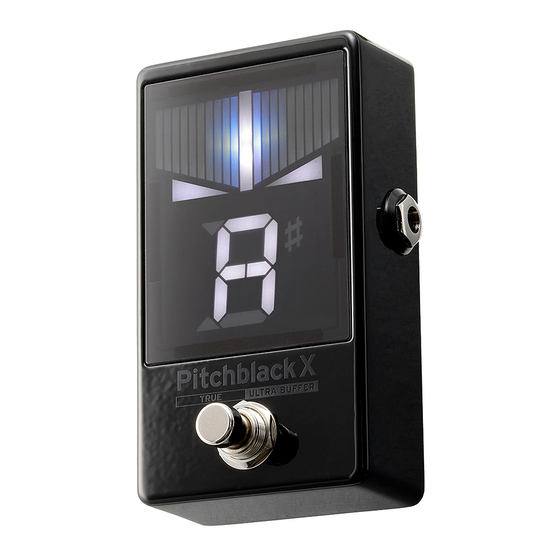Korg Pitchblack X Owner's Manual