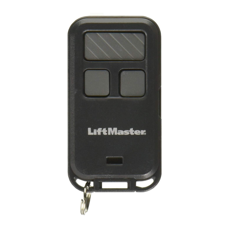 LiftMaster 890MAX, 893MAX, 895MAX 3-Button Remote Control Manual