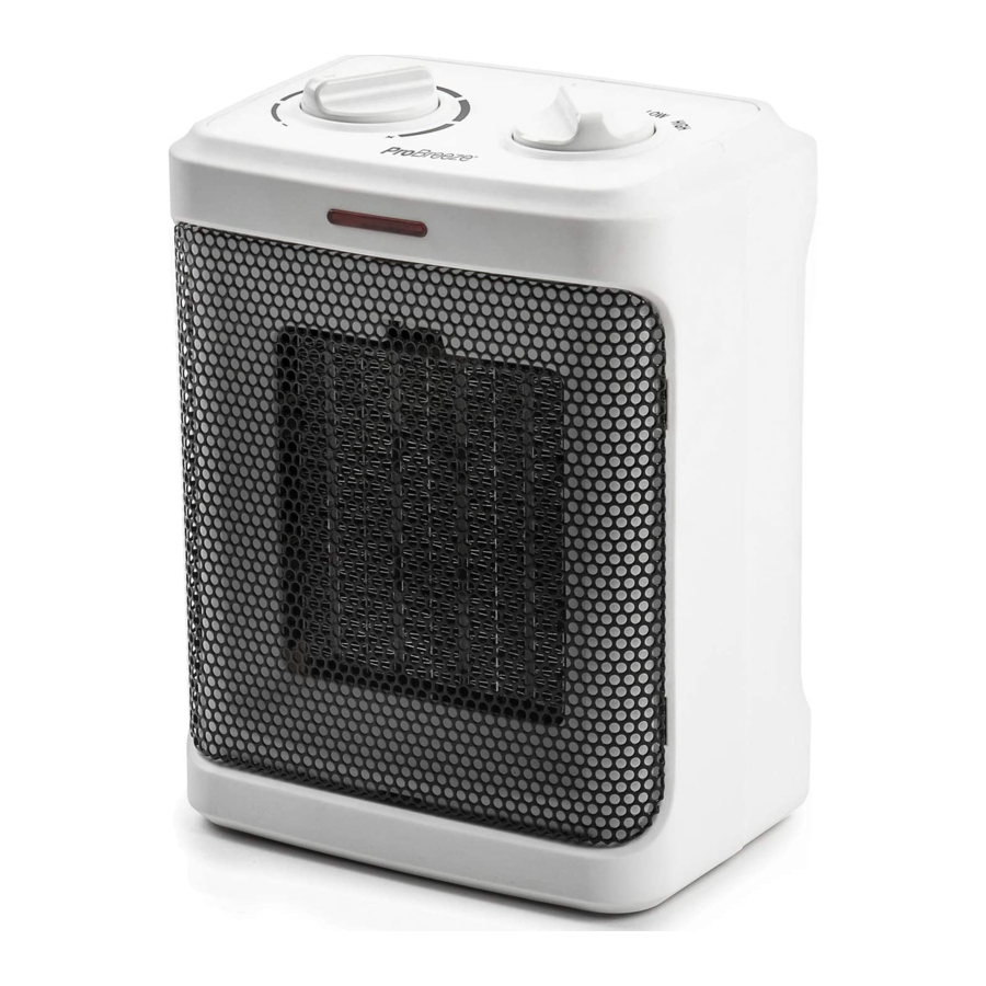 ProBreeze PB-H12 - Mini Ceramic Heater Manual