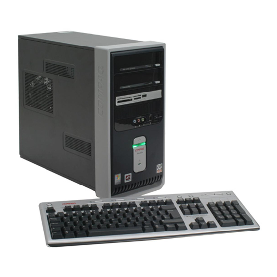 Compaq Presario SR1000 - Desktop PC Manual