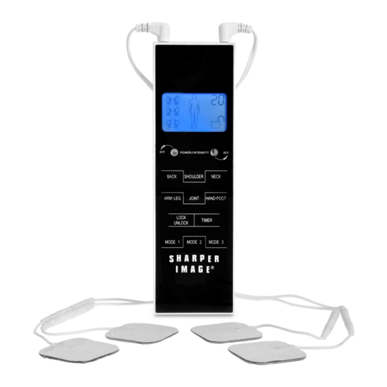 Sharper Image T.E.N.S. Massager with Remote Control Operating Manual