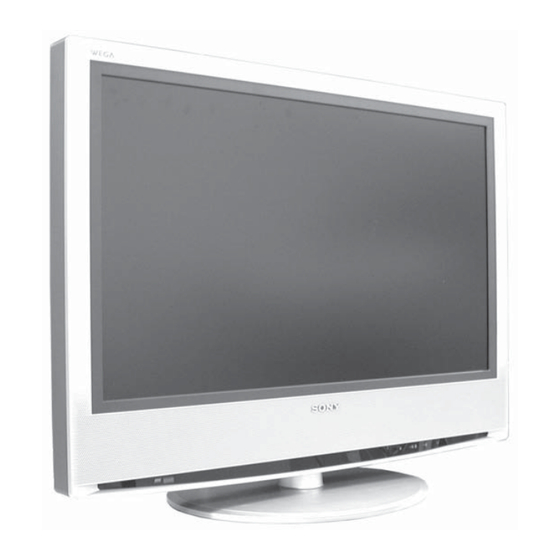 Sony KLV-S19A10E Service Manual