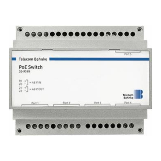Telecom Behnke 20-9598 Instructions Manual