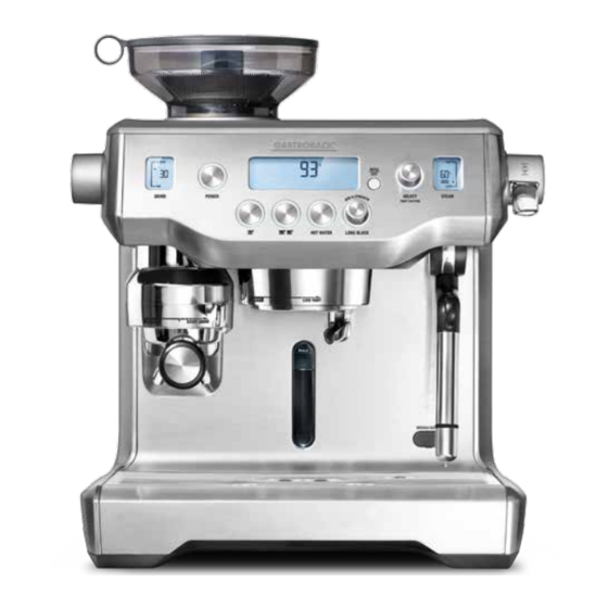 Gastroback DESIGN ESPRESSO ADVANCED PROFESSIONAL Operating Instructions Manual