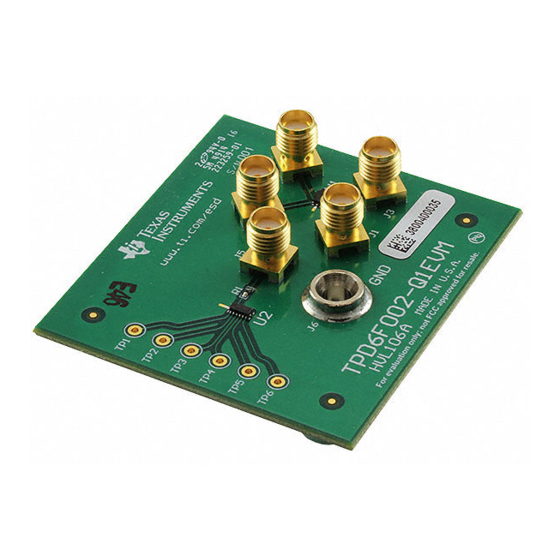 Texas Instruments TPD6F002-Q1EVM User Manual