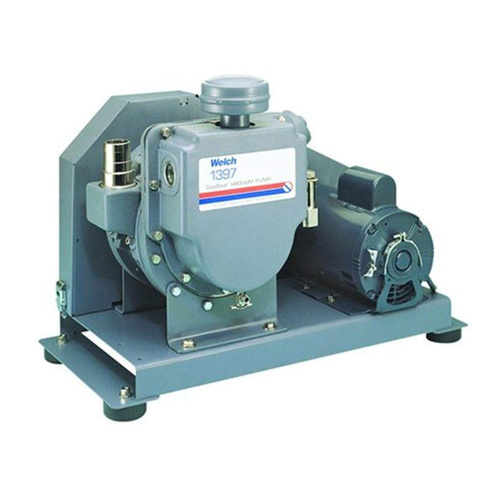 WELCH-ILMVAC DUOSEAL 1374 Owner's Manual