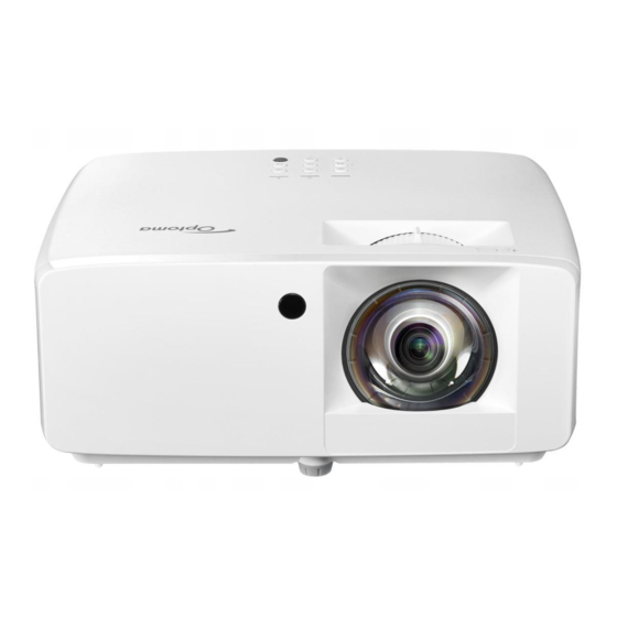 Optoma GT2000HDR User Manual