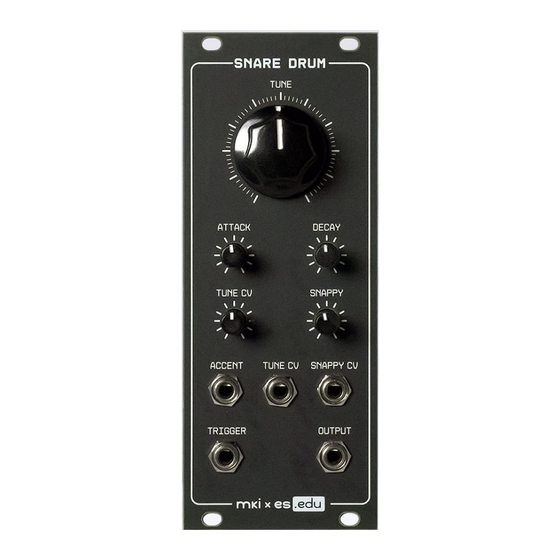 Erica Synths mki x es.EDU Snare Drum Manual