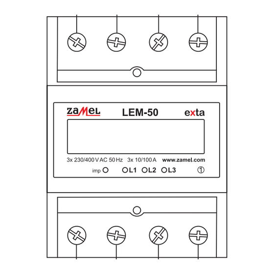Zamel EXTA LEM-50 Manual Instruction