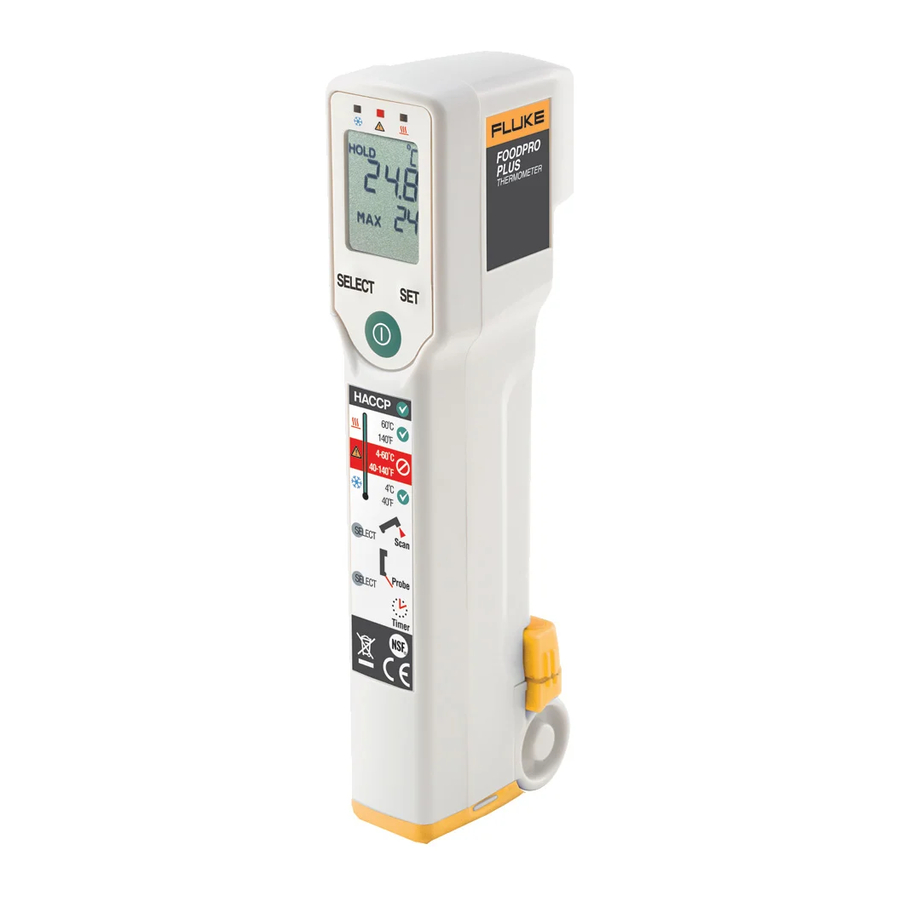 Fluke FoodPro Plus Food Safety Thermometer User Manual