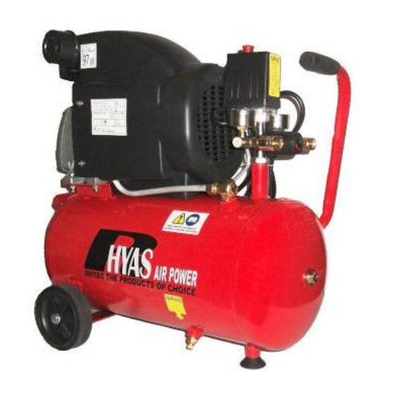 Rhyas 24L 7.3cfm Manuals