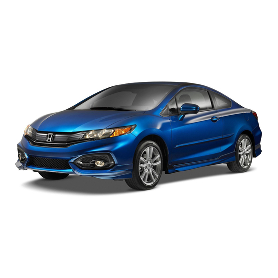 HONDA 2014 CIVIC COUPE OWNER'S MANUAL Pdf Download | ManualsLib