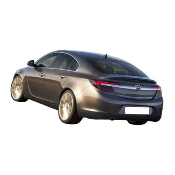 Opel  INSIGNIA 2014 Brochure & Specs